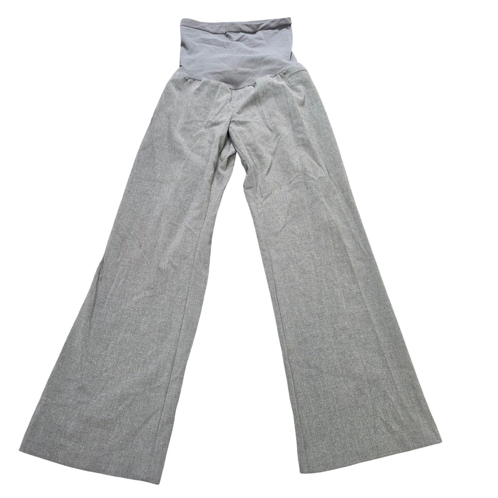 Motherhood Maternity Secret Fit Belly Dress Pants Women's Size Lp Gray Heathered
